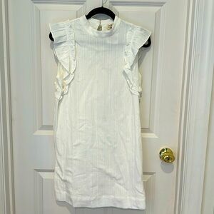 Above Mediocre Taste boutique white cotton fully lined dress size S Small